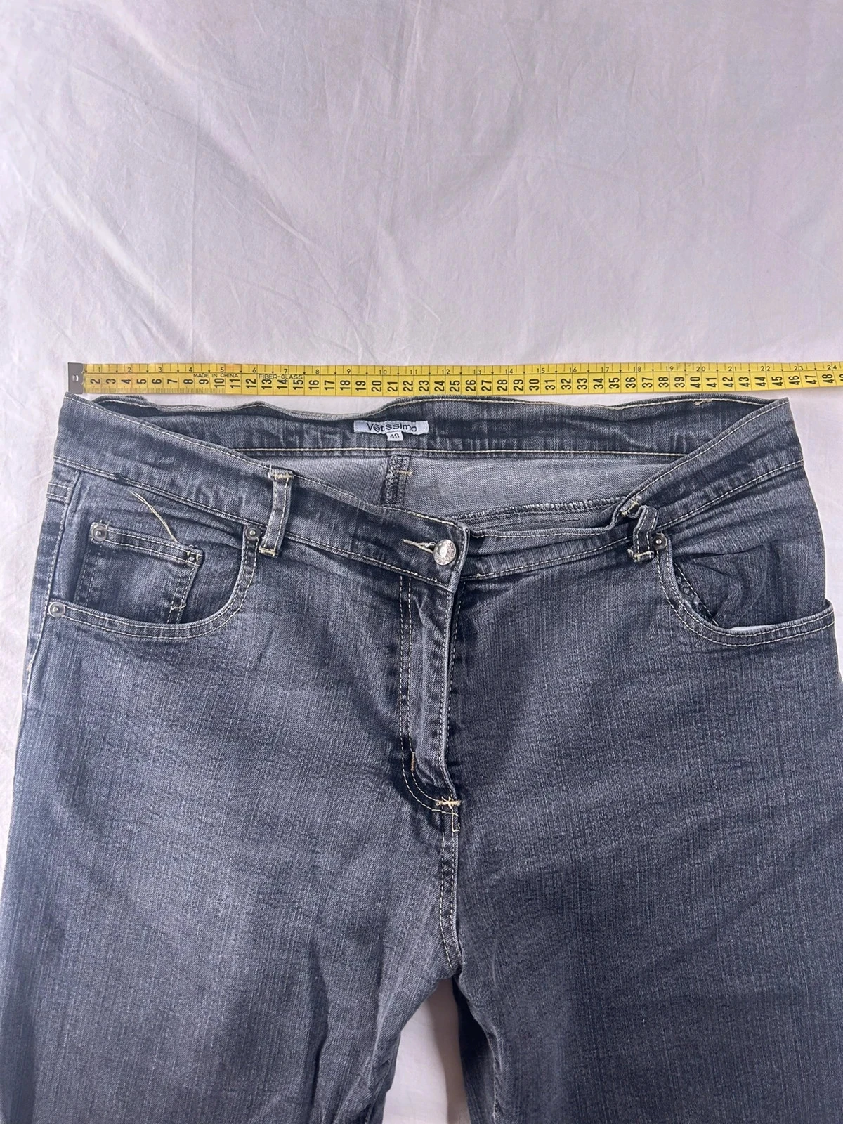 Grey black Vetissimo straight jeans size 48 – photo 7